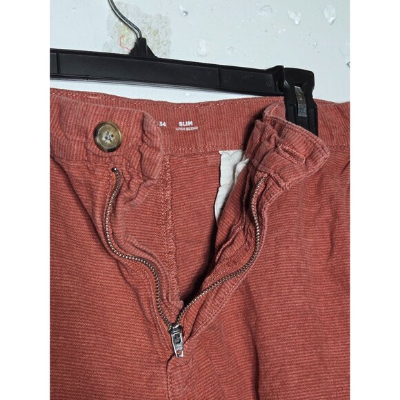 Old Navy Mens Linen Blend Slim Rotation Shorts Size 34 Breathable Summer Coastal - Picture 3 of 10